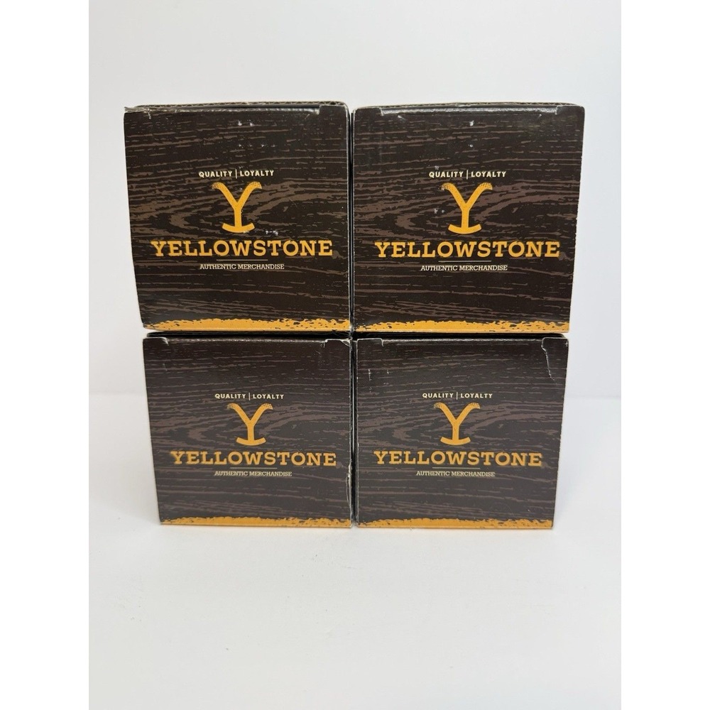 NEW 4‎ Yellowstone Dutton Ranch 10oz Clear Rocks Glass Whiskey Tumblers - Picture 5 of 5